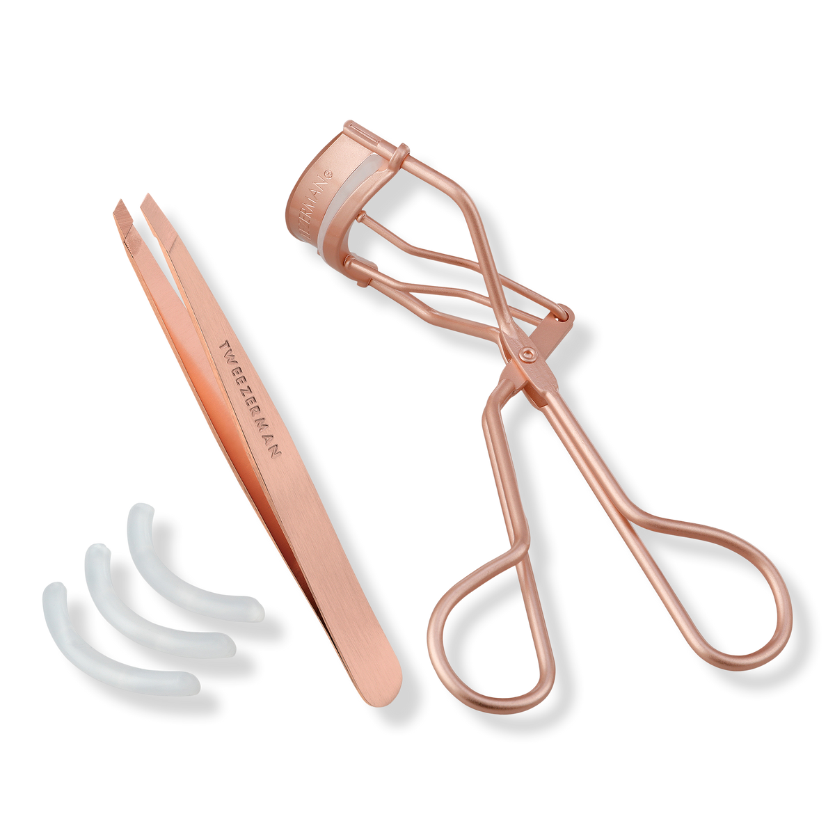 Tweezerman Rose Gold Brow & Lash Set