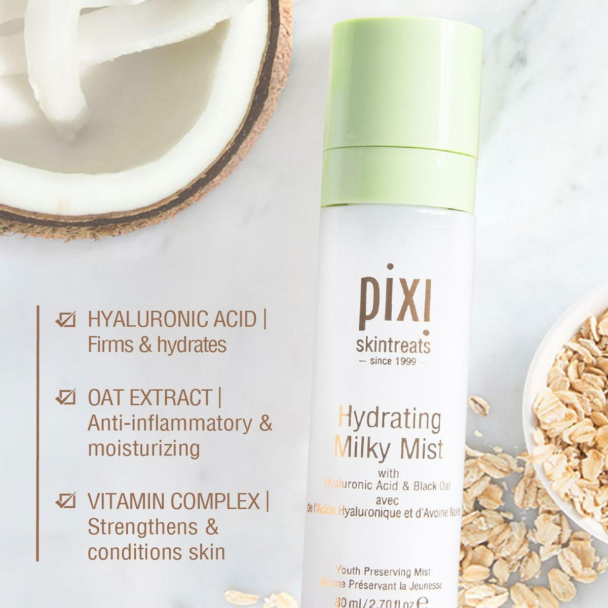 Hydrating Milky Mist with Hyaluronic Acid and Black Oat