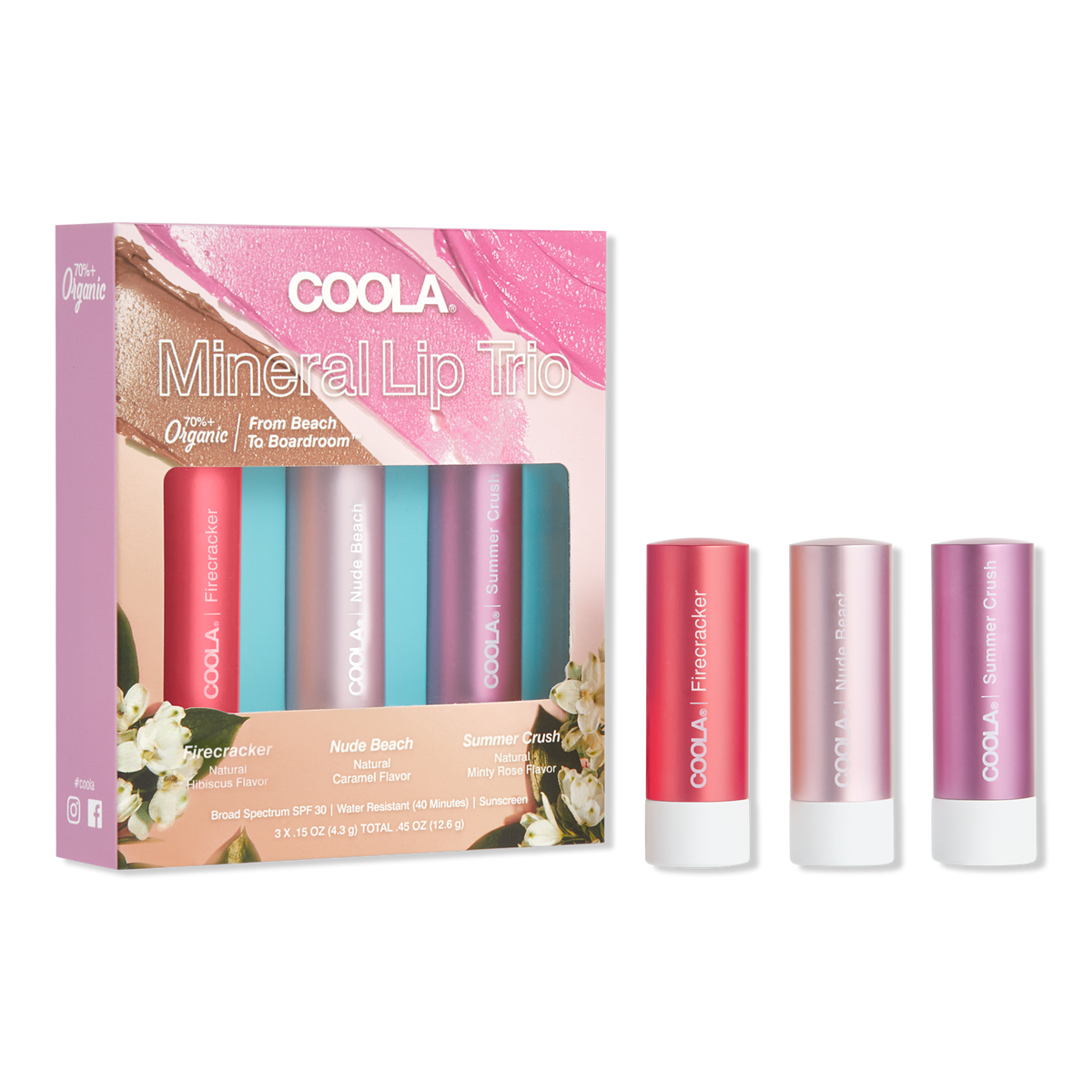 Zinc Oxide Liplux Sunscreen Trio