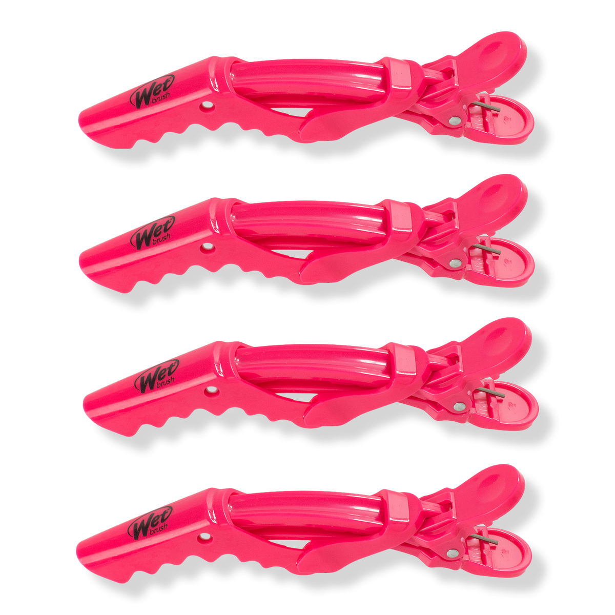 Wet Brush Pink Styling Clips, 4 ea