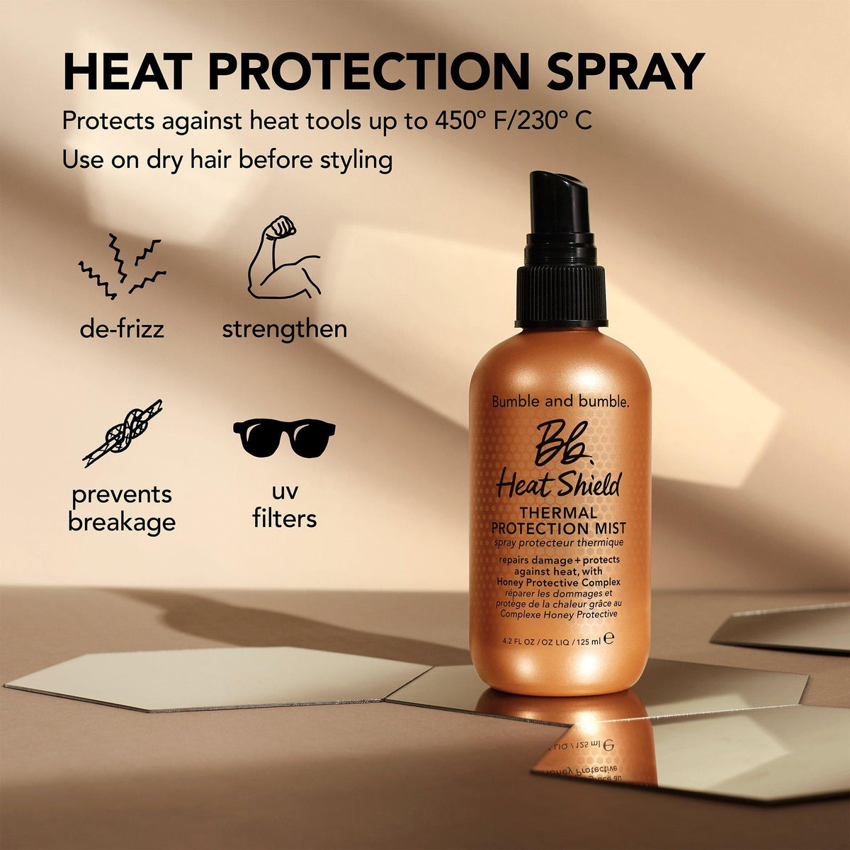 Heat Shield Thermal Protection Hair Mist