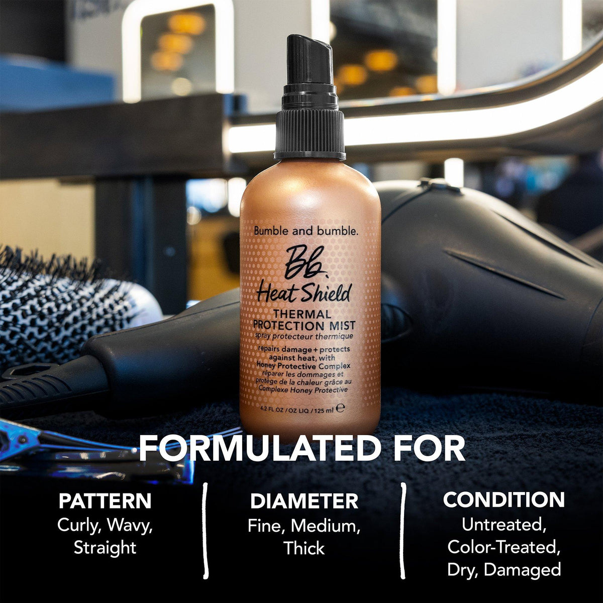 Heat Shield Thermal Protection Hair Mist