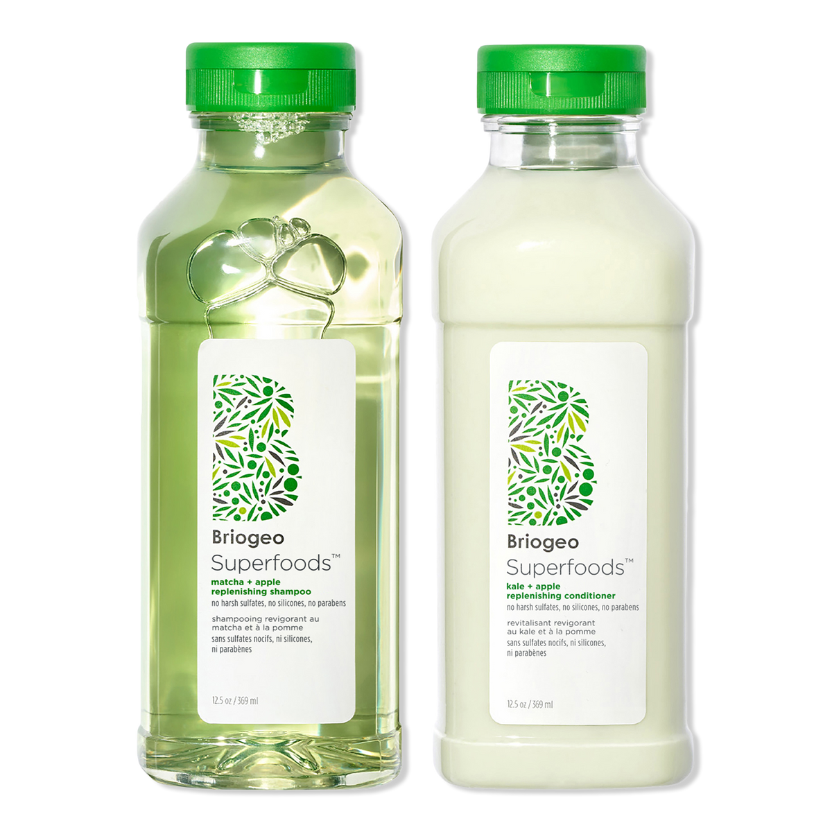 Superfoods Apple, Matcha + Kale Replenishing Shampoo + Conditioner Duo