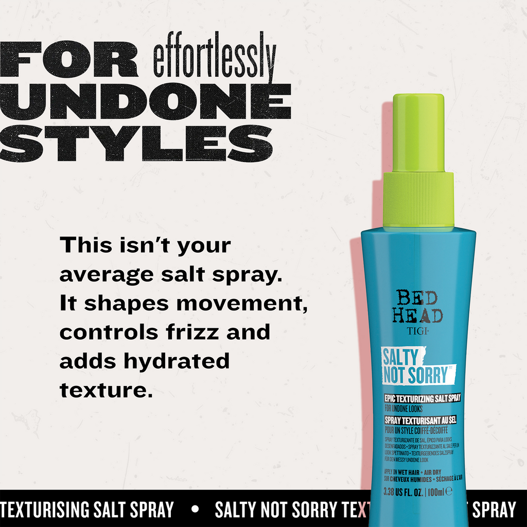 Salty Not Sorry Texturizing Salt Spray For Natural Undone Hairstyles
