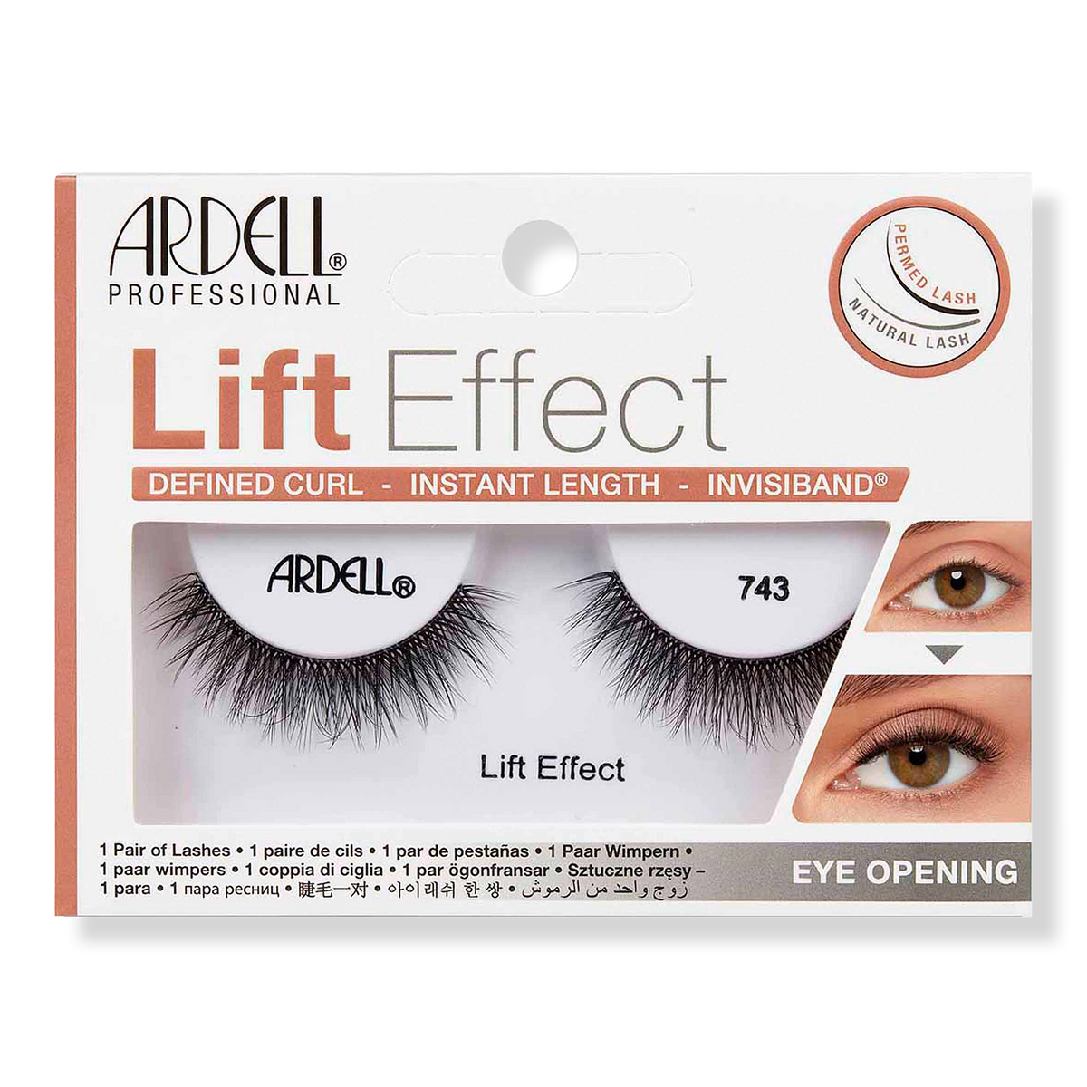Lift Effect #743, Defined Curl, Instant Length with Invisiband
