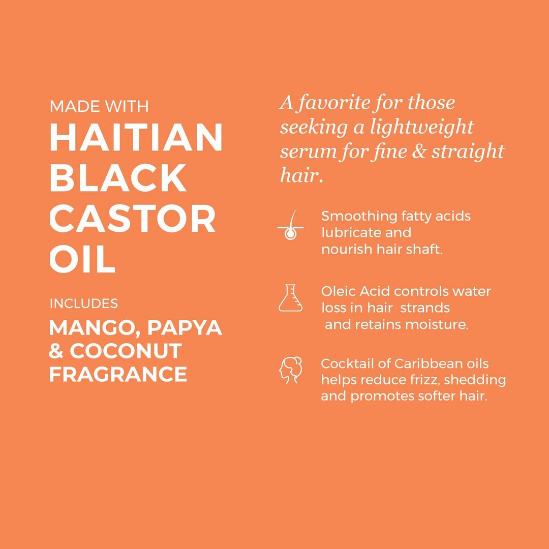 Krey貌l Essence Haitian Black Castor Oil, Mango, Papaya & Coconut, 2 oz