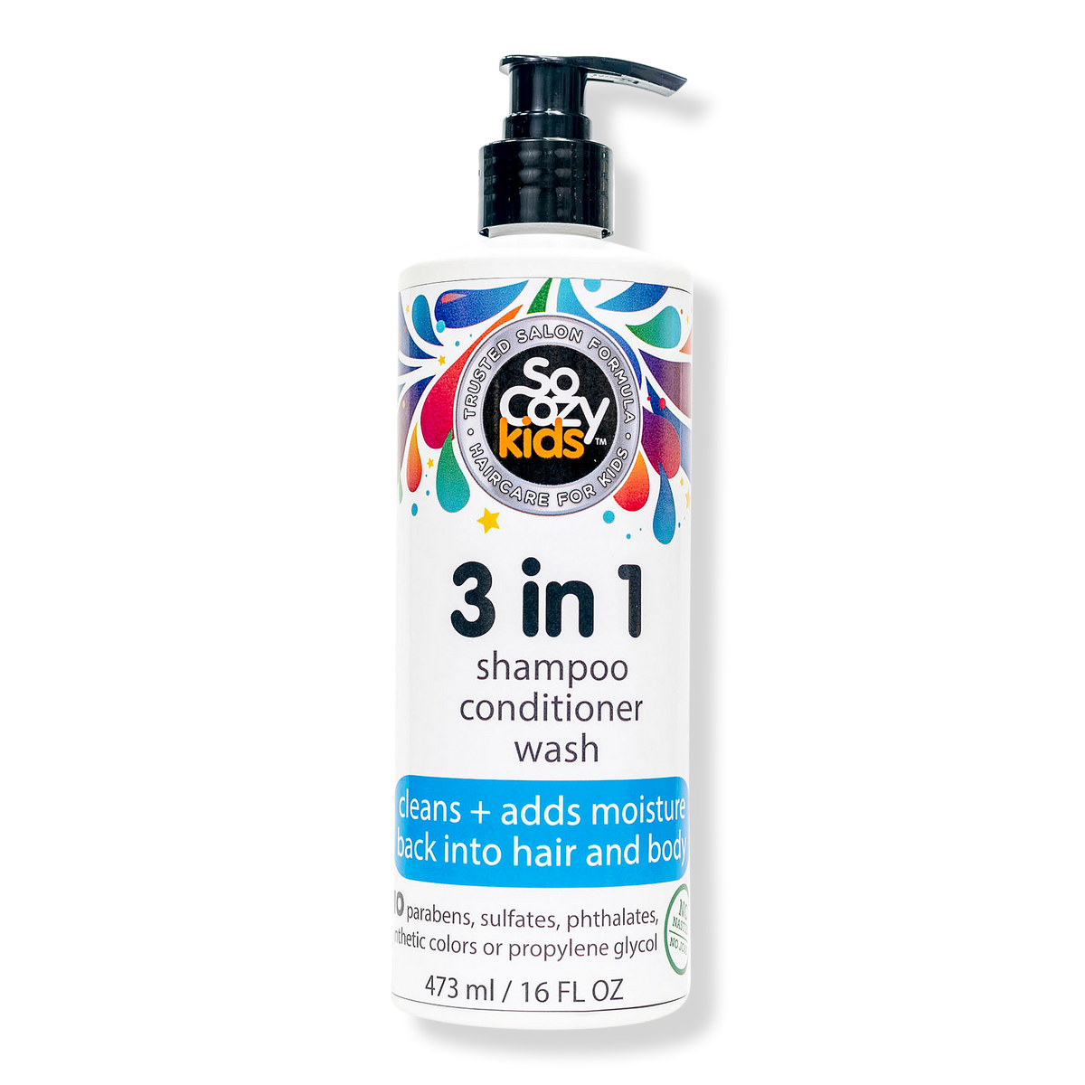 3-in-1 Shampoo Conditioner Body Wash for Kids