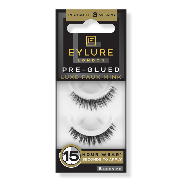 Pre-Glued Luxe Faux Mink Eyelashes, Sapphire