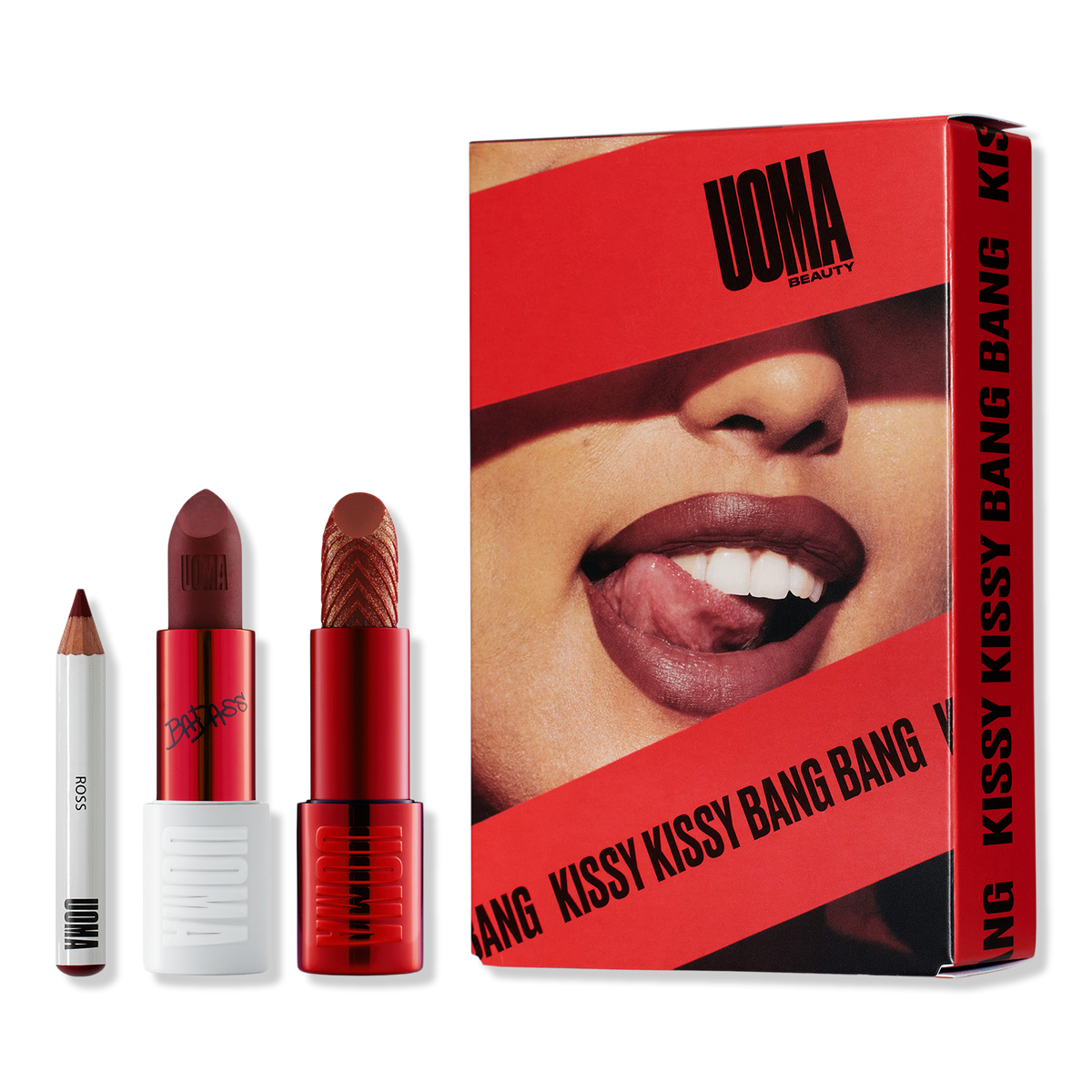 UOMA Beauty Lip Kit, Kissy Kissy, Bang Bang