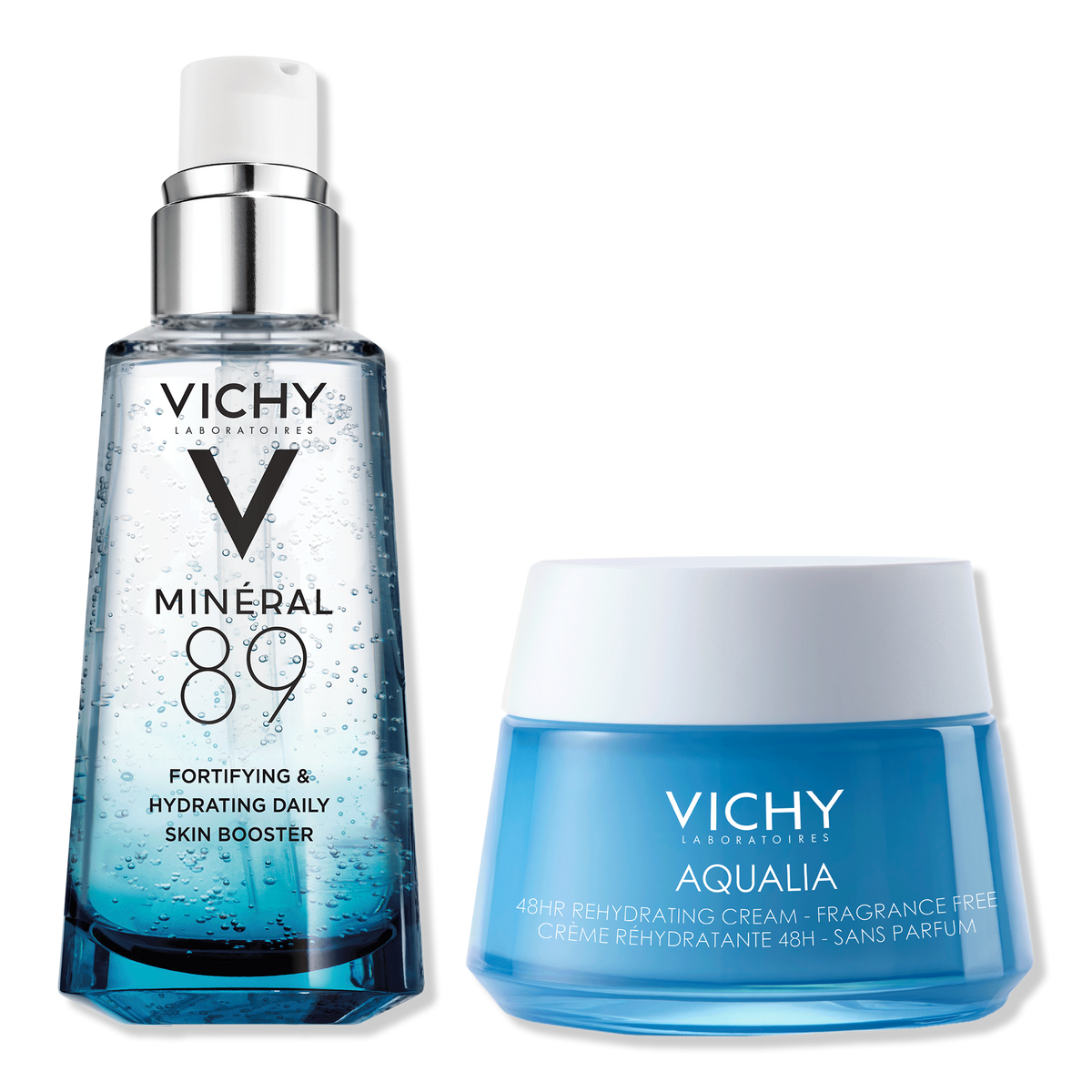 Vichy Intensive Hydration Kit with Hyaluronic Acid Face Serum & Moisturizer