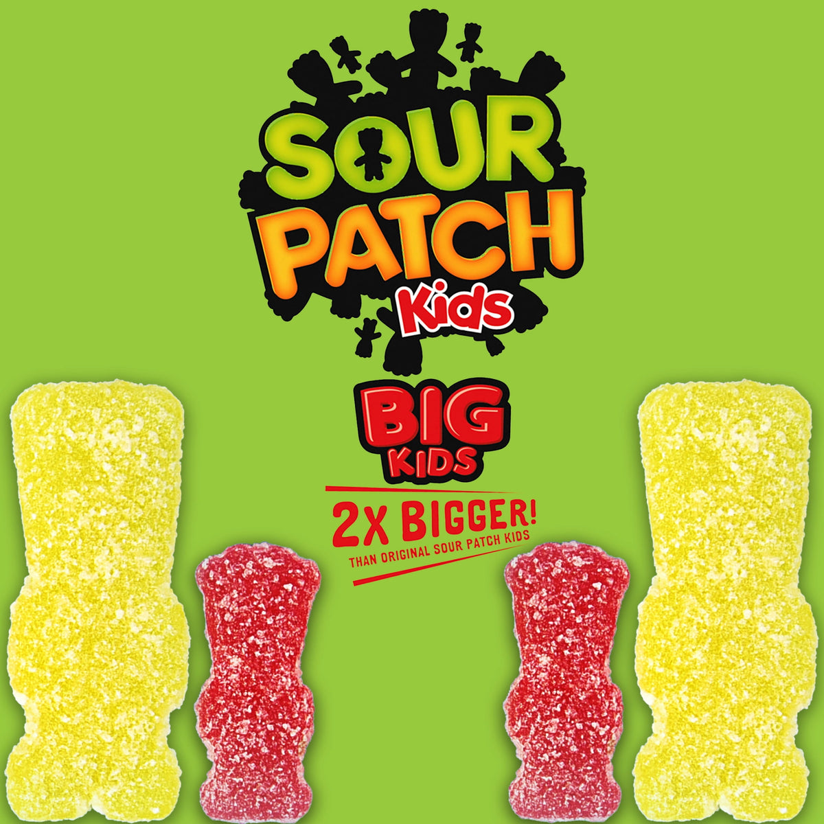 SOUR PATCH KIDS Big Kids Soft & Chewy Gummy Candy, Family Size, Bulk Candy, 1.7 lb