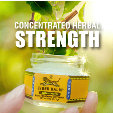 Tiger Balm Ultra Strength Pain Relief Ointment, 0.63 oz Jar, Relieves Backaches, Sore Muscles, Strains