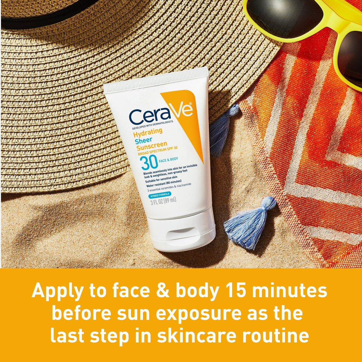 Hydrating Sheer Sunscreen SPF 30 Face & Body Lotion