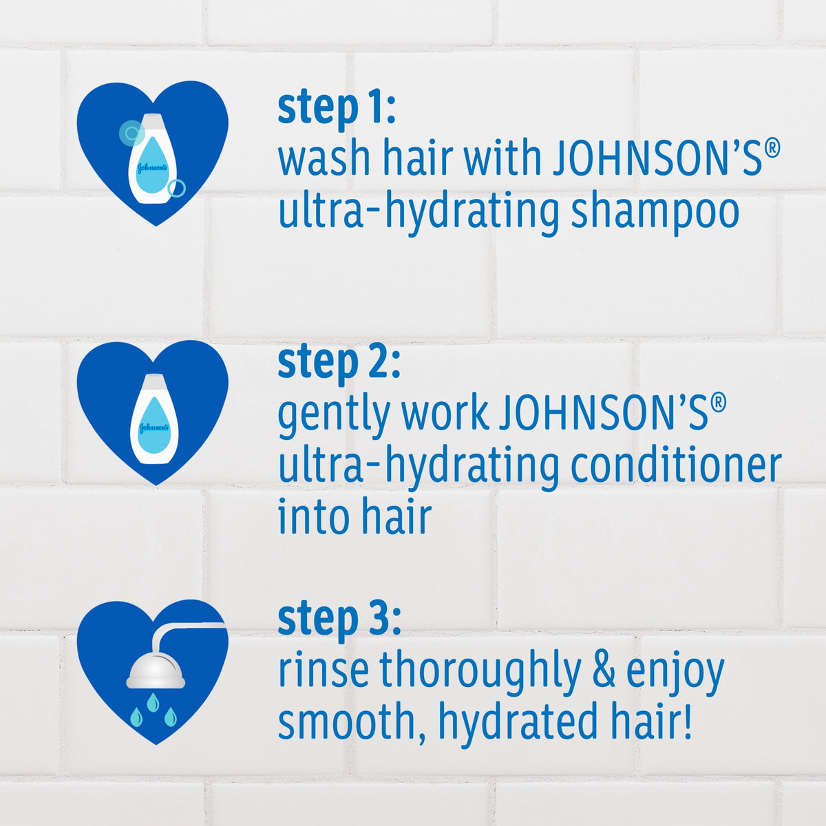 Johnson's Ultra-Hydrating Kids' Shampoo with Pro-Vitamin B5, 13.6 fl. oz