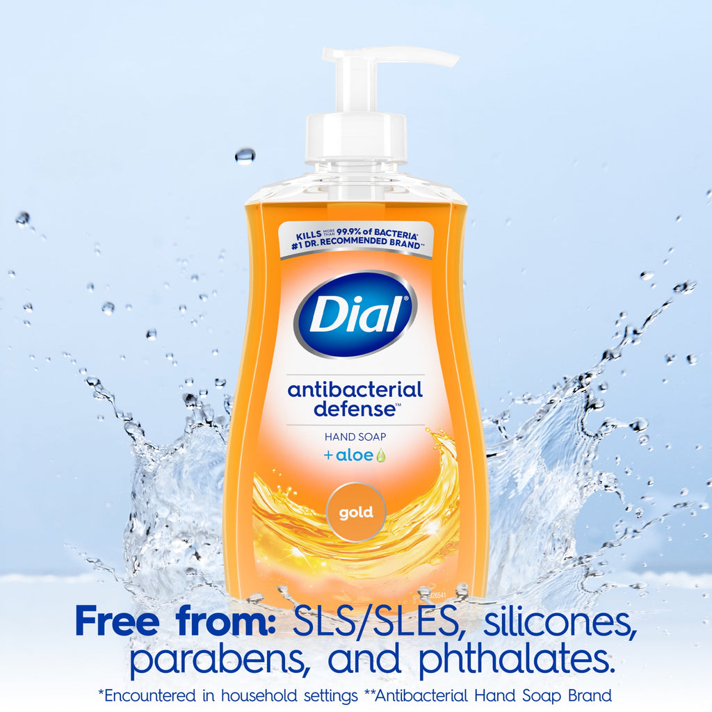 Dial Antibacterial Defense Gold Liquid Hand Soap, 11 fl oz