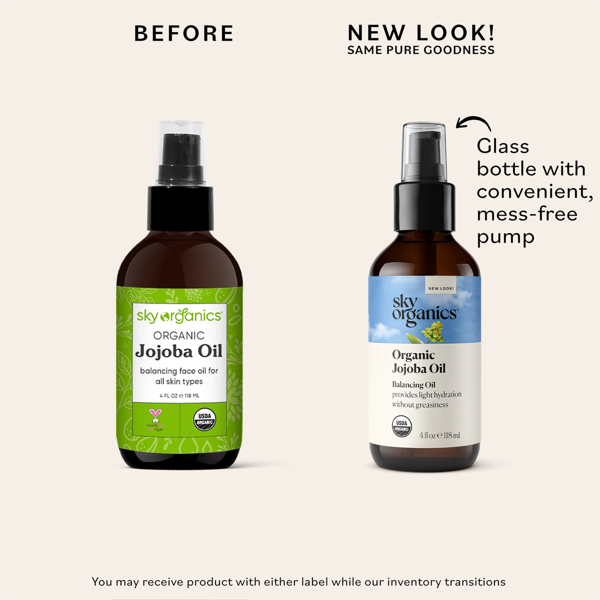 Sky Organics Organic Jojoba Oil for Face, Balancing Oil for Light Hydration & Helps Reduce Excess Oiliness, Suitable For Oily, Combination
