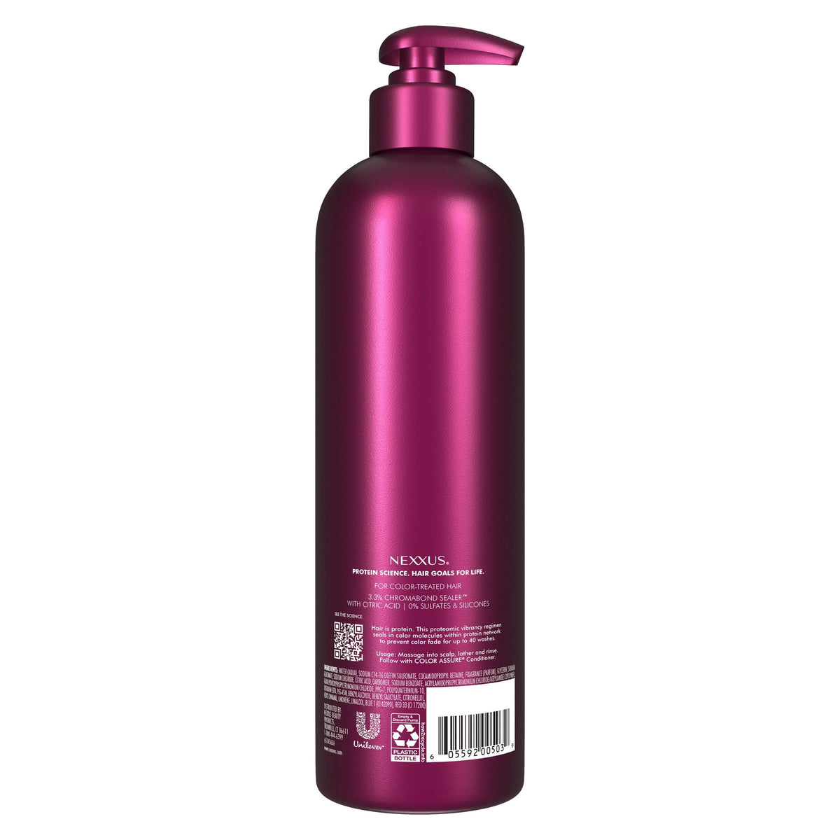 Nexxus Color Assure Shampoo for Vibrancy with Chromabond Sealer and Citric Acid, 16.5 fl oz
