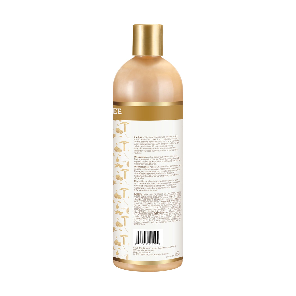 African Pride Moisture Miracle Shine Enhancing Nourishing Daily Shampoo  16 fl oz