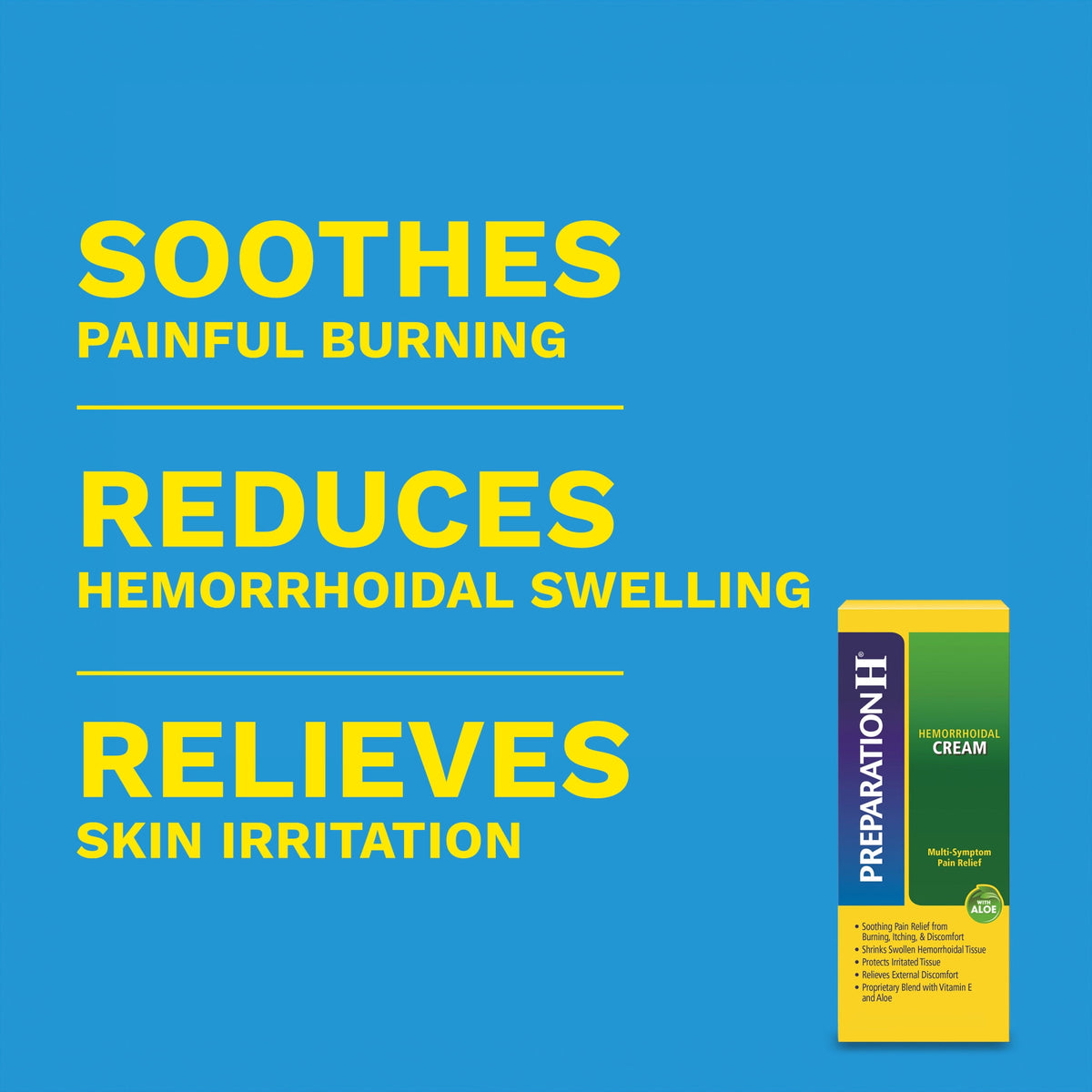 Preparation H Hemorrhoid Relief Cream With Soothing Aloe, 1.8 Oz