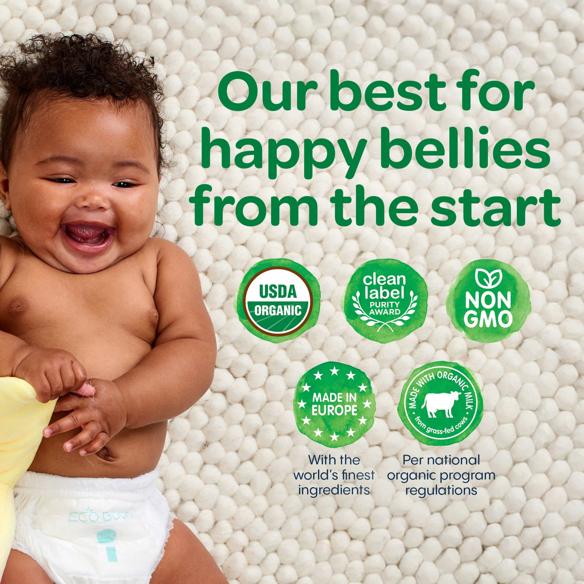 Happy Baby Stage 1 Powder Baby Formula, 0-12 Months, 22.9 oz Canister