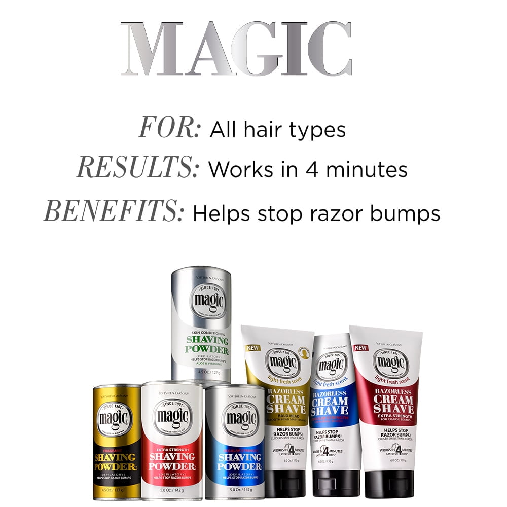 SoftSheen-Carson Fragrant Magic Shaving Powder with Fragrance, Helps Stop Razor Bumps, 4.5 OZ