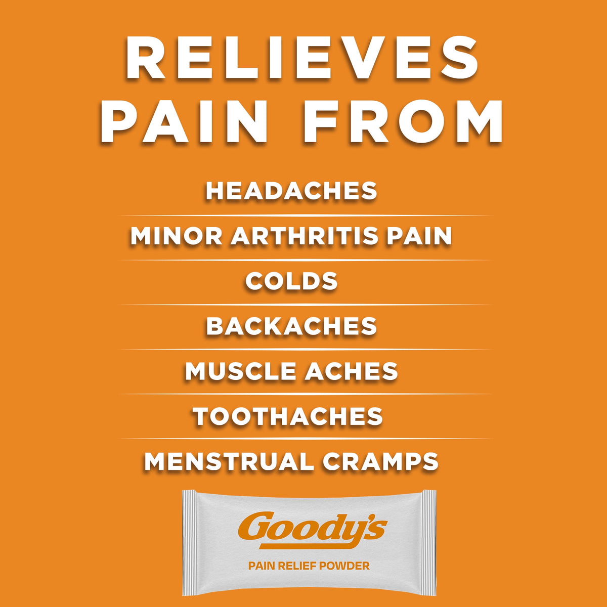 Goody's Extra Strength Headache Powder, Cool Orange Flavor, 24 Powder Sticks
