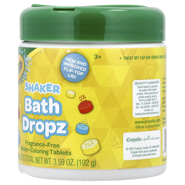 Crayola Bath Dropz Color, 60 Tablets, 3.59 OZ
