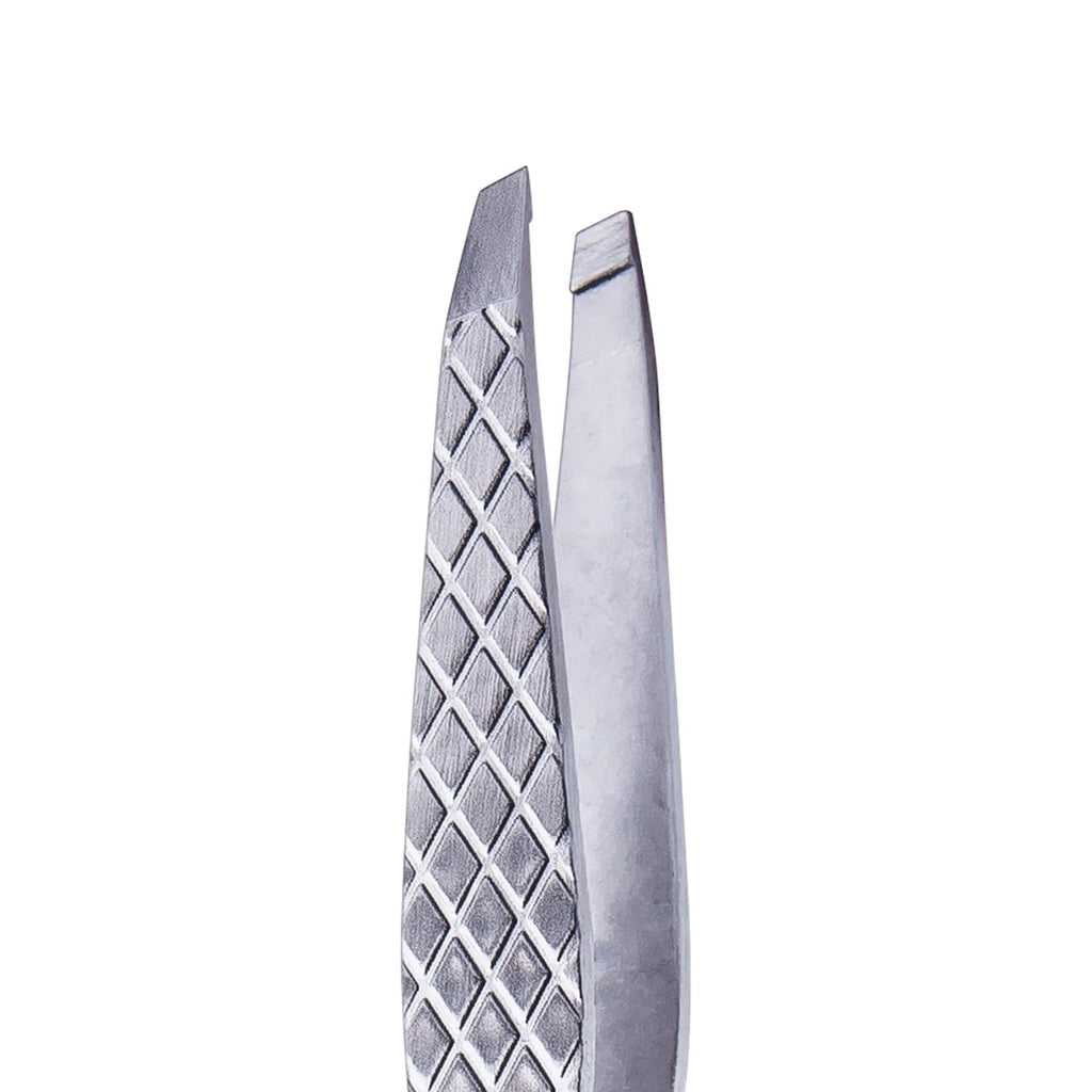 Revlon Slant Tip Tweezer for Eyebrows, Stainless Steel, Silver