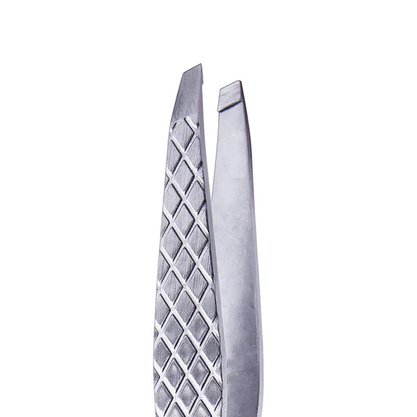 Revlon Slant Tip Tweezer for Eyebrows, Stainless Steel, Silver
