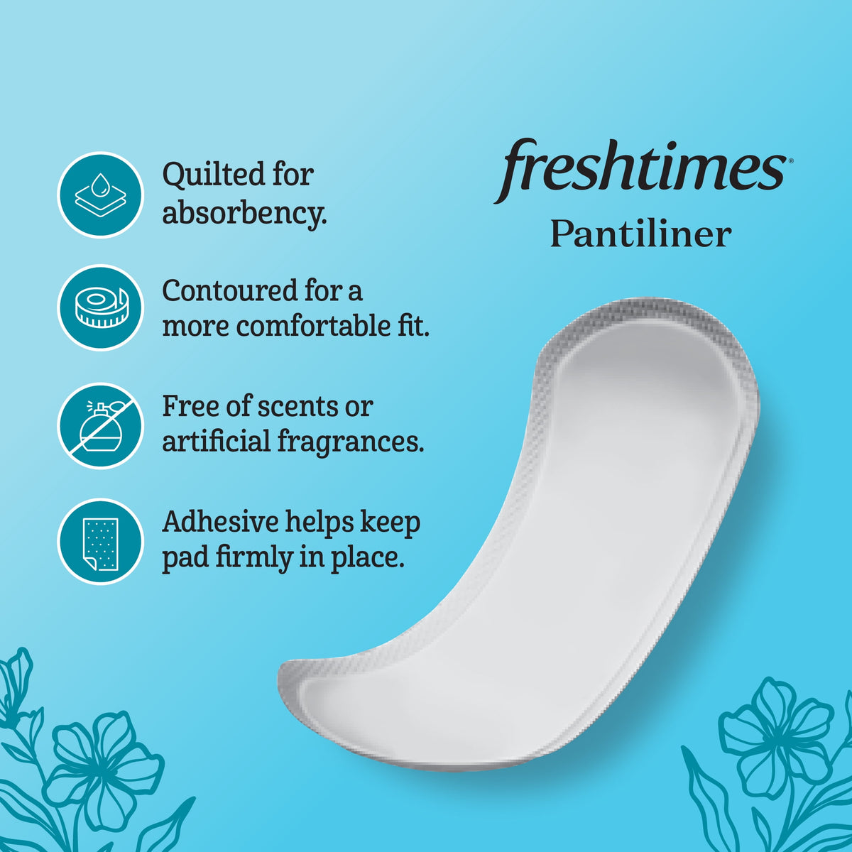 Freshtimes Liners, Regular, Unscented (40 Count)