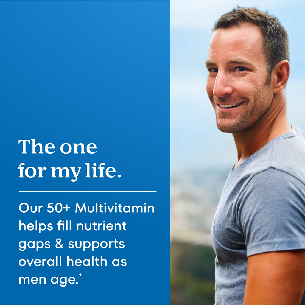 One A Day Men's 50+ Multivitamin Tablets, Multivitamins for Men, for Immune Health Support 100 Count