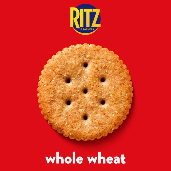 RITZ Fresh Stacks Whole Wheat Crackers, Travel Snacks, 11.6 oz (8 Multi Snack Packs)