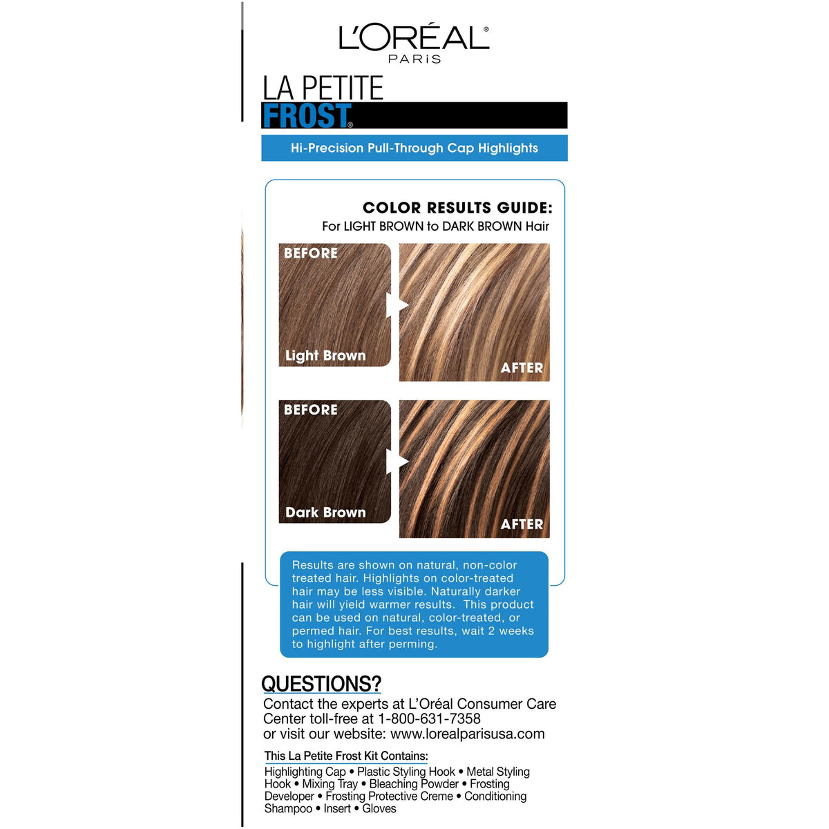 L'Oreal Paris Le Petite Frost Cap Precise Highlights, Creme Caramel, 1 Kit