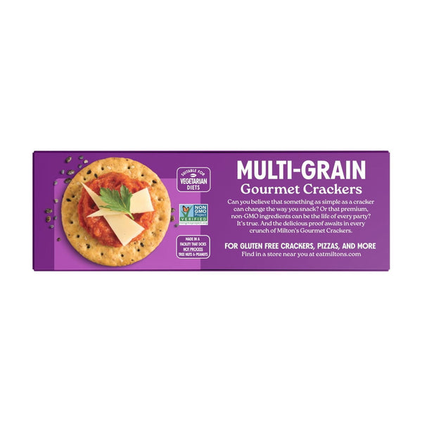 Milton's Gourmet Crackers - Original Multi-Grain, 8.4oz, Cardboard Box