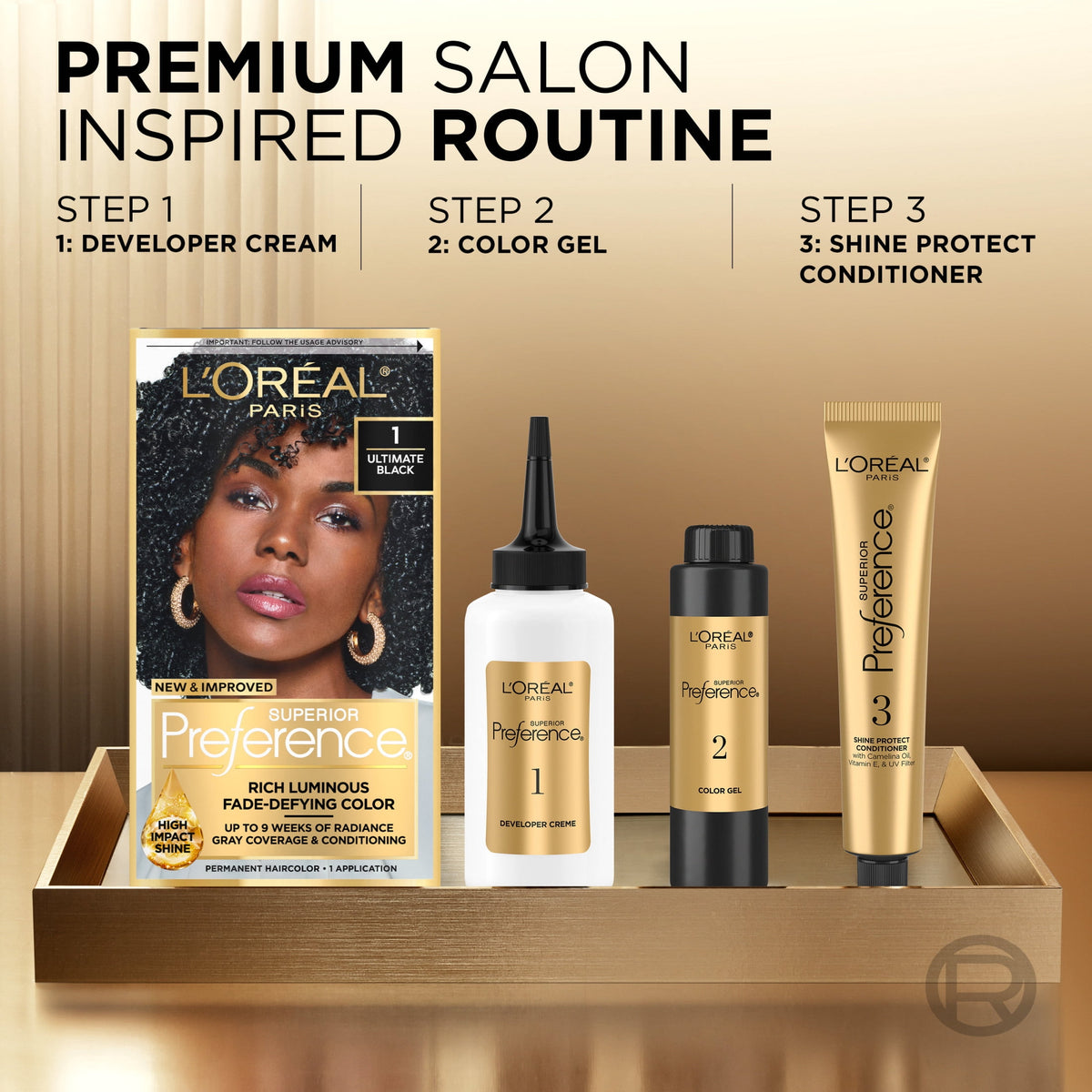 L'Oreal Paris Superior Preference Permanent Hair Color, 9A Light Ash Blonde, Fade-Defying, 1 Kit