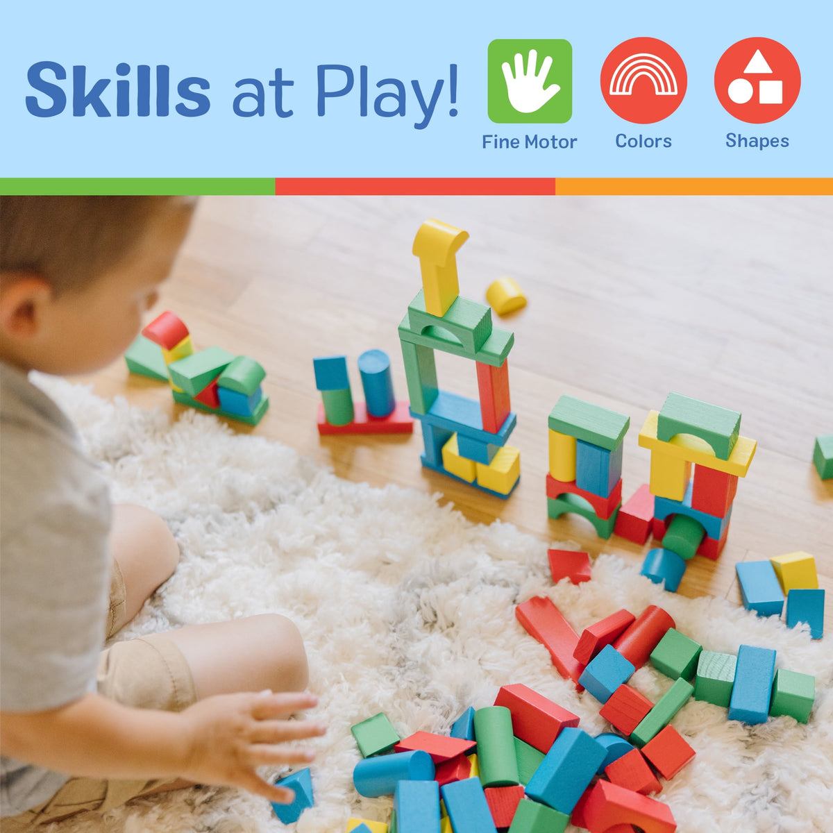 Melissa & Doug 100 Wood Blocks