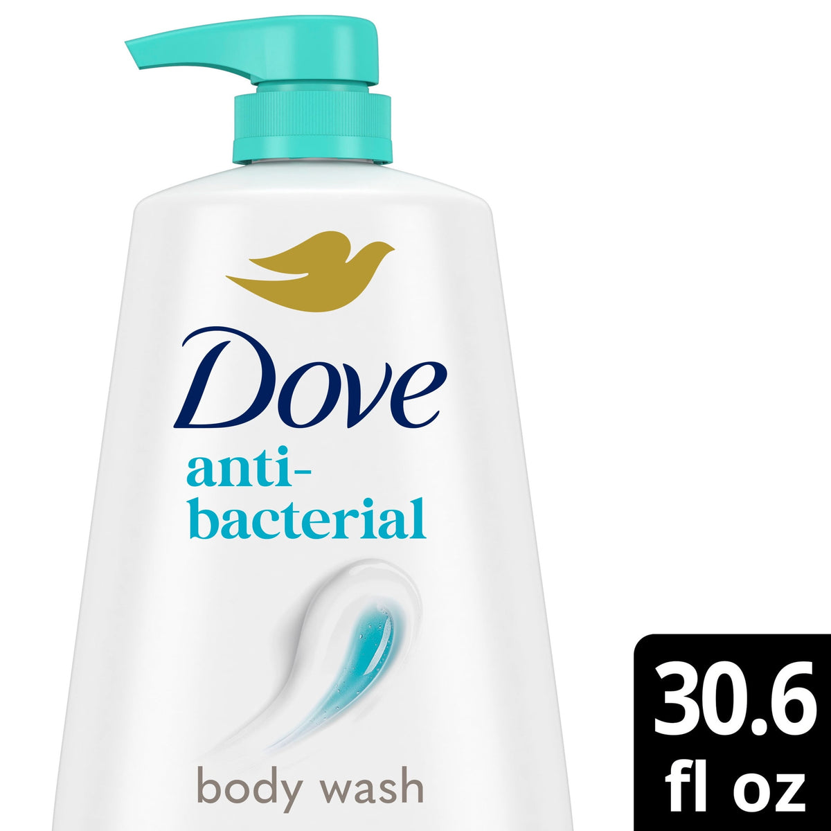 Dove Body Wash With Pump For All Skin Types Antibacterial Protects From Dryness ,30.6 fl oz