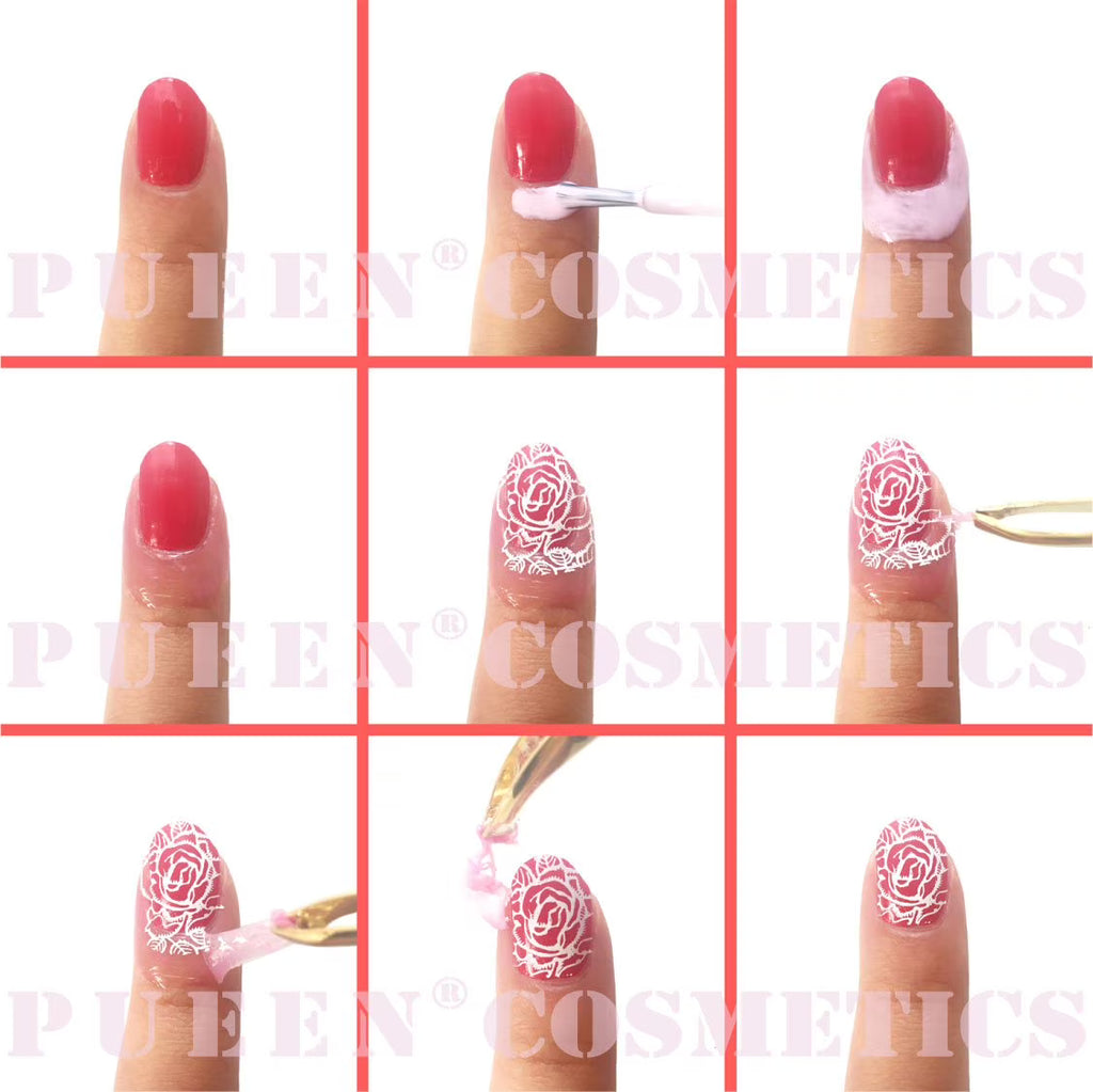Pueen Nail Art Peel off Cuticle Guard Skin Barrier Latex Tape, 12 ml