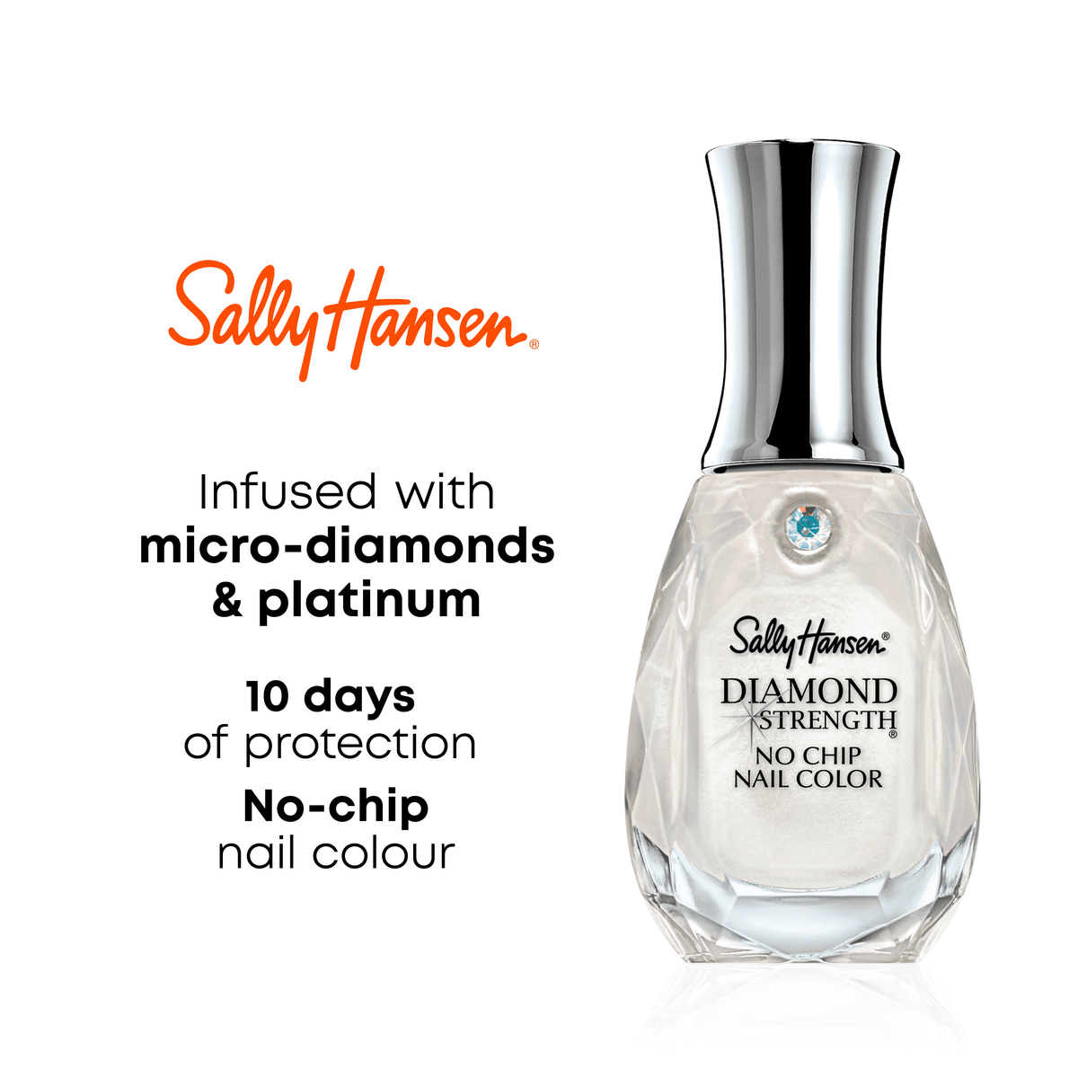 Sally Hansen Diamond Strength® Instant Nail Hardener Treatment, 0.45 fl oz