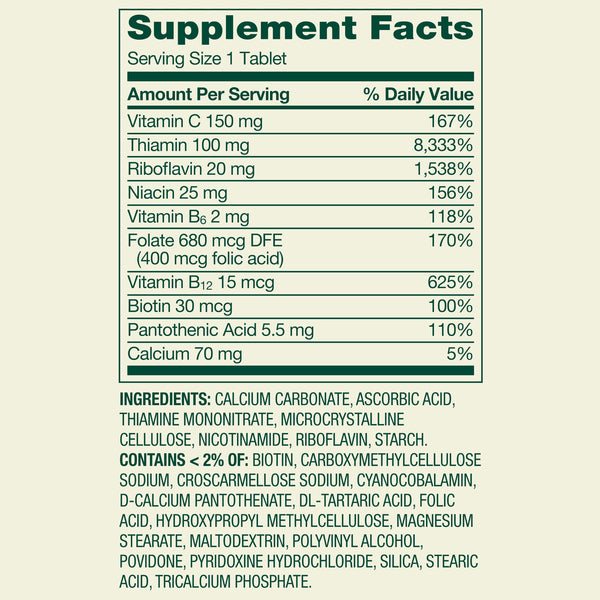 Spring Valley Super Vitamin B-Complex, 250 Count, Dietary Supplement Tablets for Metabolism Support