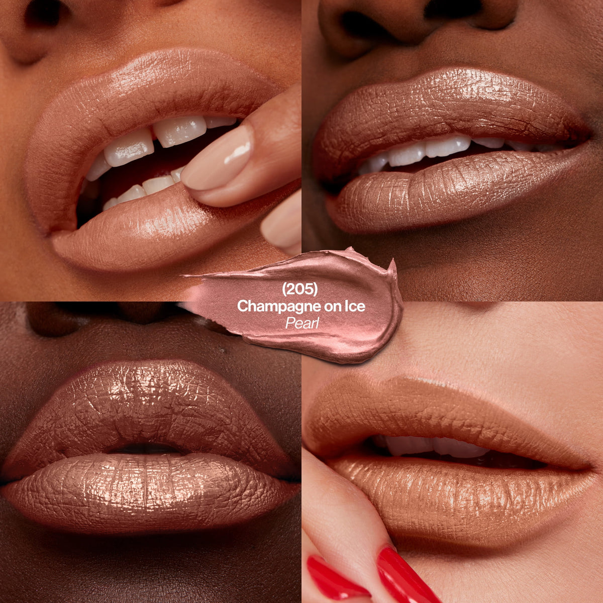 Revlon Super Lustrous Pearl Lipstick, Creamy Formula, 205 Champagne On Ice, 0.15 oz