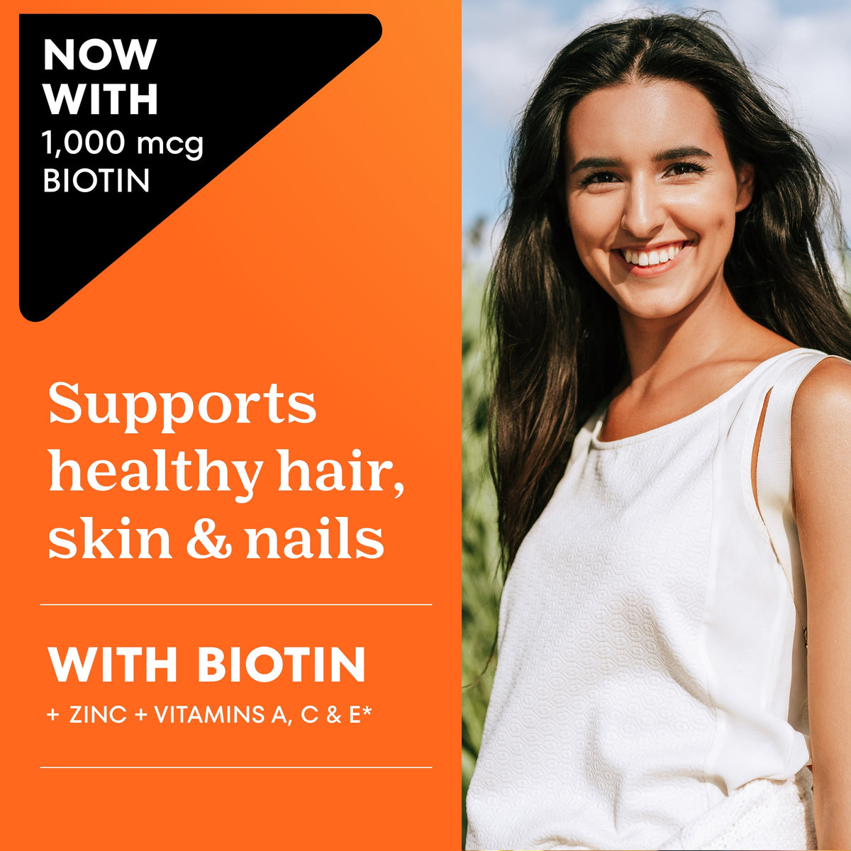 One A Day Womens Multivitamin Gummy with 1000mcg Biotin, for Hair, Skin & Nails, 170 Count