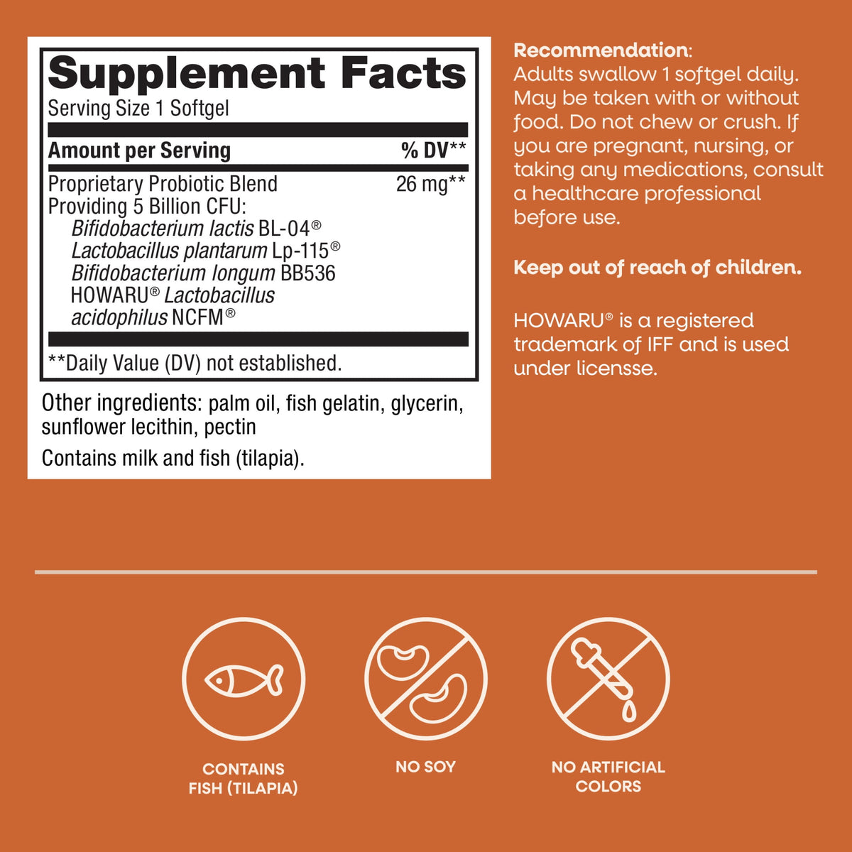 Nature's Way Pearls Max Potency Probiotic Softgels, 5 Billion Live Cultures, Unisex, 30 Count