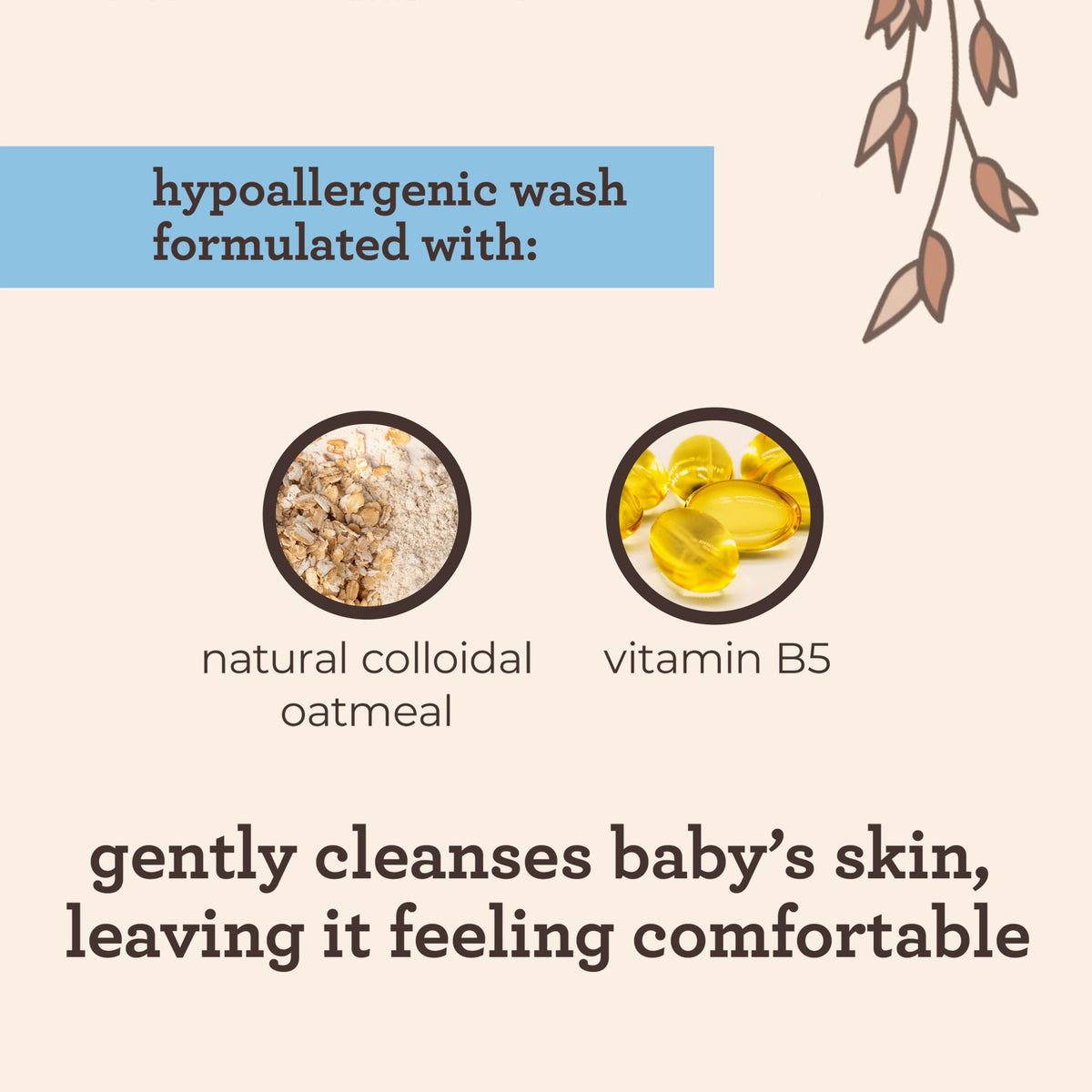 Aveeno Infant Baby Cleansing Therapy Moisturizing Bath Body Wash, Oatmeal, 8 fl oz