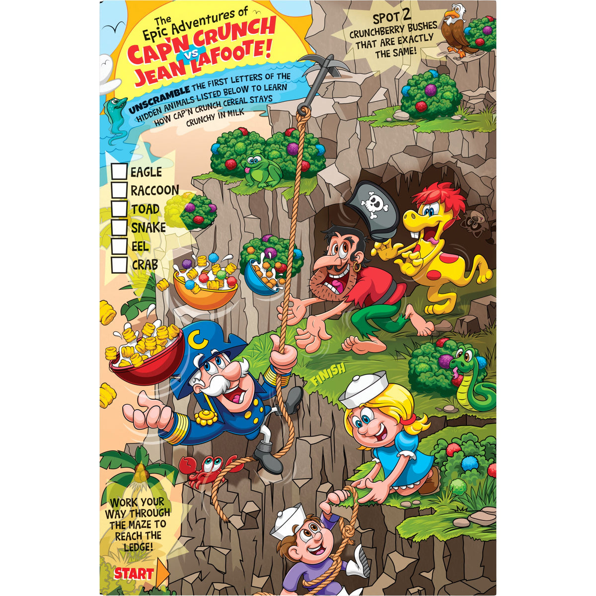 Cap'n Crunch, Crunch Berries, Kid's Cereal, 11.7 oz Packaged Breakfast Cereal Box