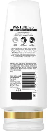 Pantene Pro-V Conditioner, Smooth & Sleek, 12 oz - OTC Shoppe Express