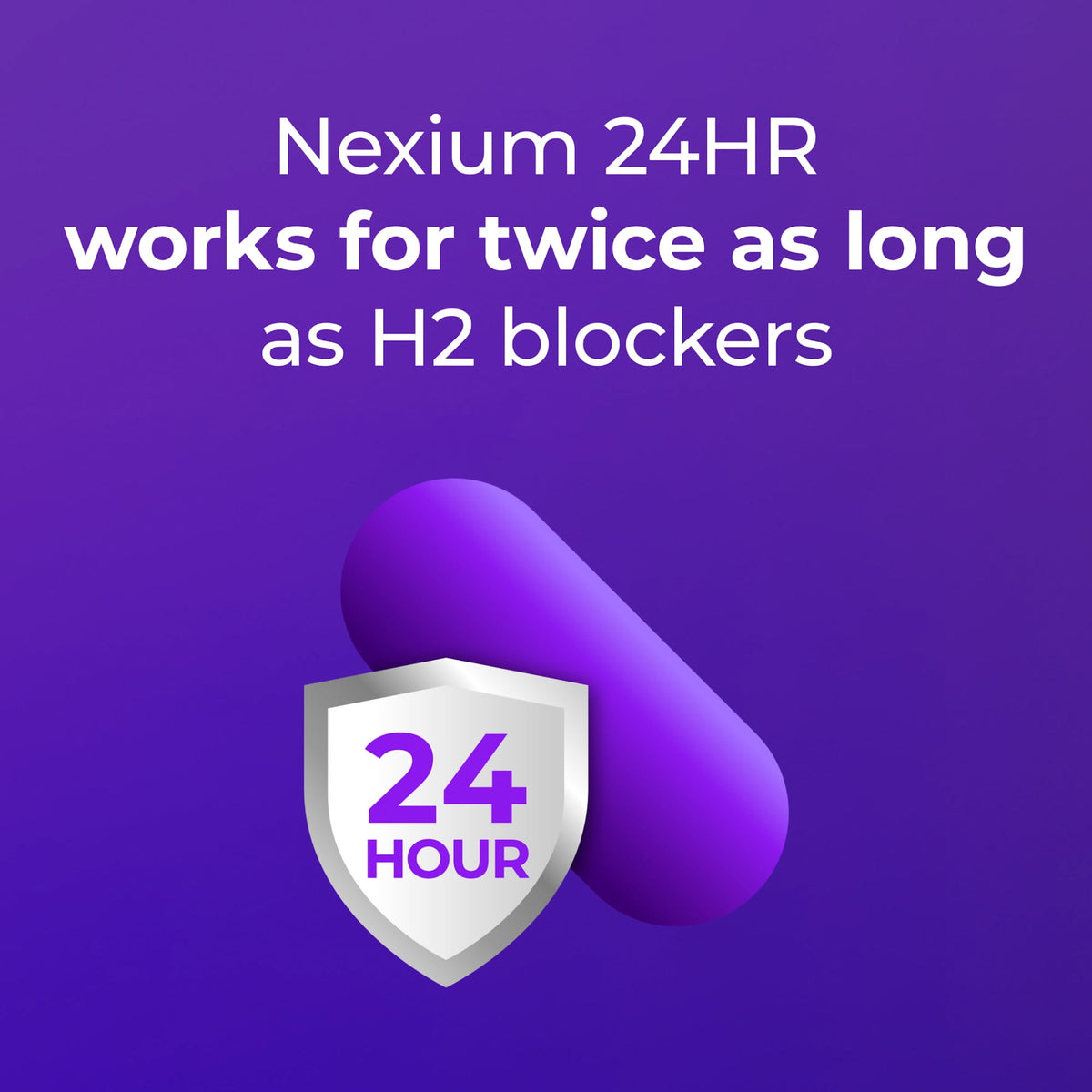Nexium 24HR Acid Reducer Heartburn Relief Capsules for All-Day and All-Night Protection From Frequent Heartburn With Esomeprazole Magnesium, 14 Count