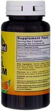 Nature's Blend Coral Calcium, 1000 mg, Capsules, 60 ea - OTC Shoppe Express