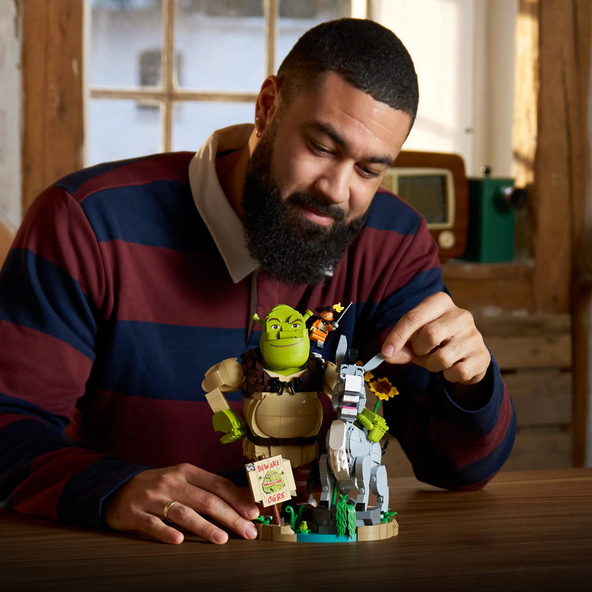 LEGO Shrek: Shrek, Donkey & Puss in Boots Building Set for Adults 72423, Ages 18+