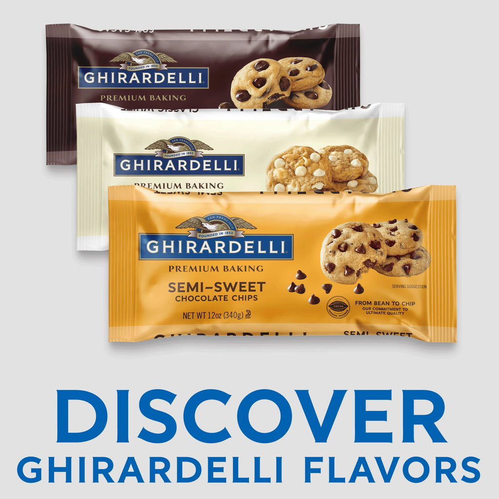GHIRARDELLI Semi-Sweet Chocolate Premium Baking Chips Chocolate Chips for Baking, 12 oz Bag